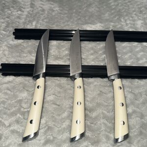 (3) Cangshan S1 Series 5" STEAK Knife Forged X50CrMoV15 German 60621